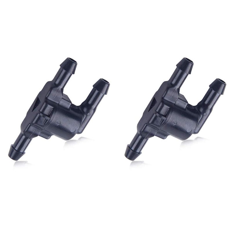 Cheriezing 2Pcs Windshield Washer Nozzles Wiper water check valve Compatible with RAV4 Camry Corolla Tundra Prius Tacoma Matrix Venza ES350 IS250 CT200H Replace# 85321-28020 - Image 1